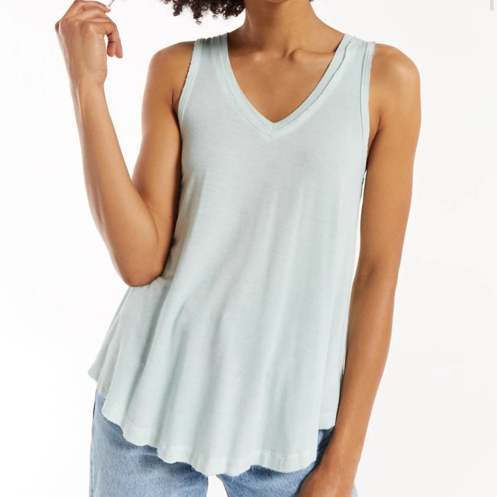 Z Supply Vagabond Tank Size Medium Sky Gray